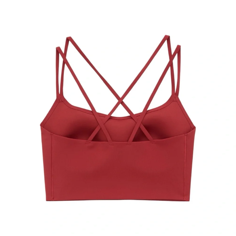 NWT Aerie Offline Real Me Hold Up Red Strappy Sports Bra Size XL - Picture 5 of 6